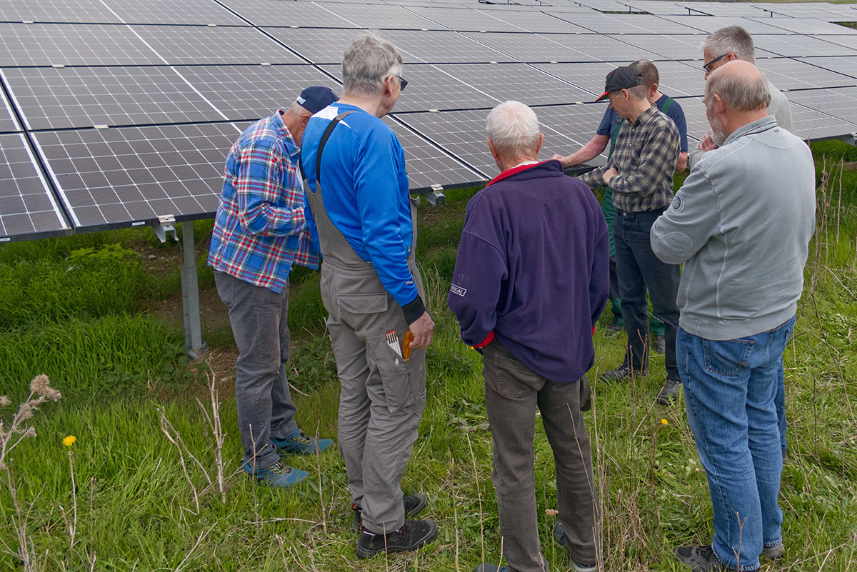 Denkrunde im Solarpark Dörnten