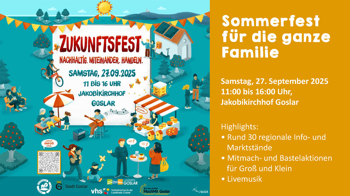 Zukunftsfest in Goslar am 27.09.2025