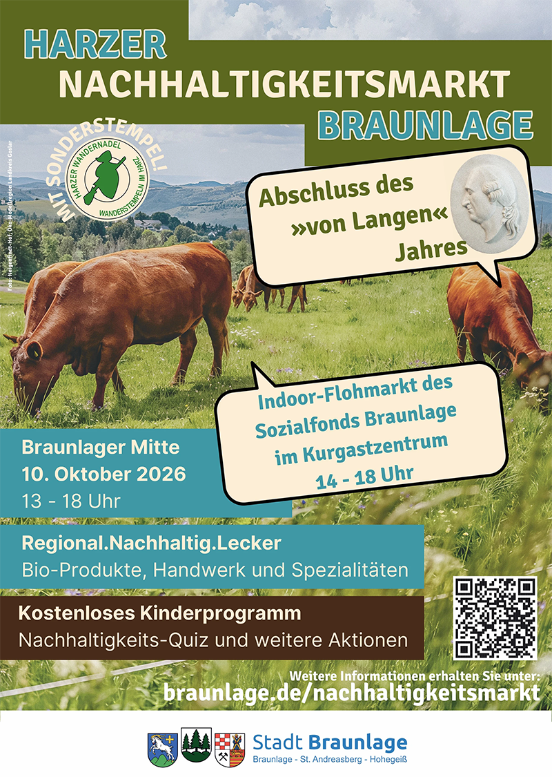 Harzer Nachhaltigkeitsmarkt Braunlage am 10.10.2026